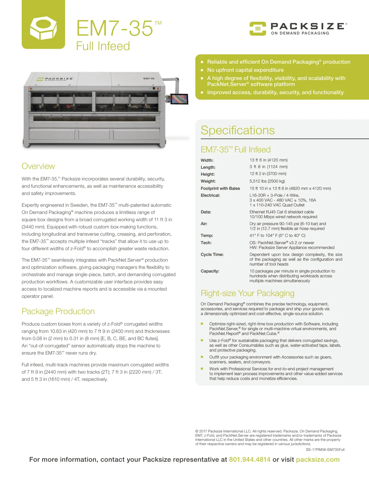 EM7-35 Sales Sheet
