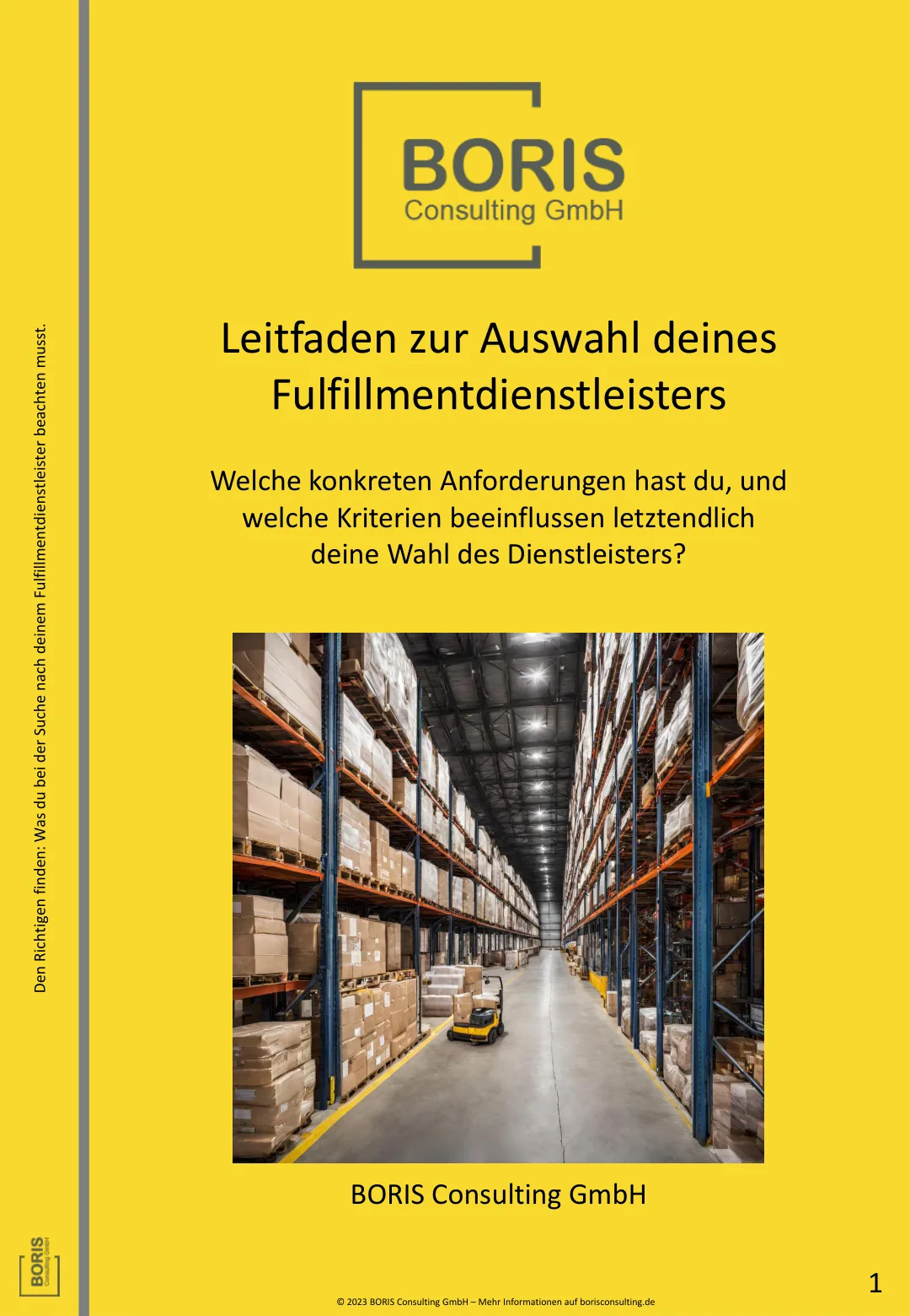 Boris Consulting Whitepaper Fulfillmentdienstleisters Auswahl