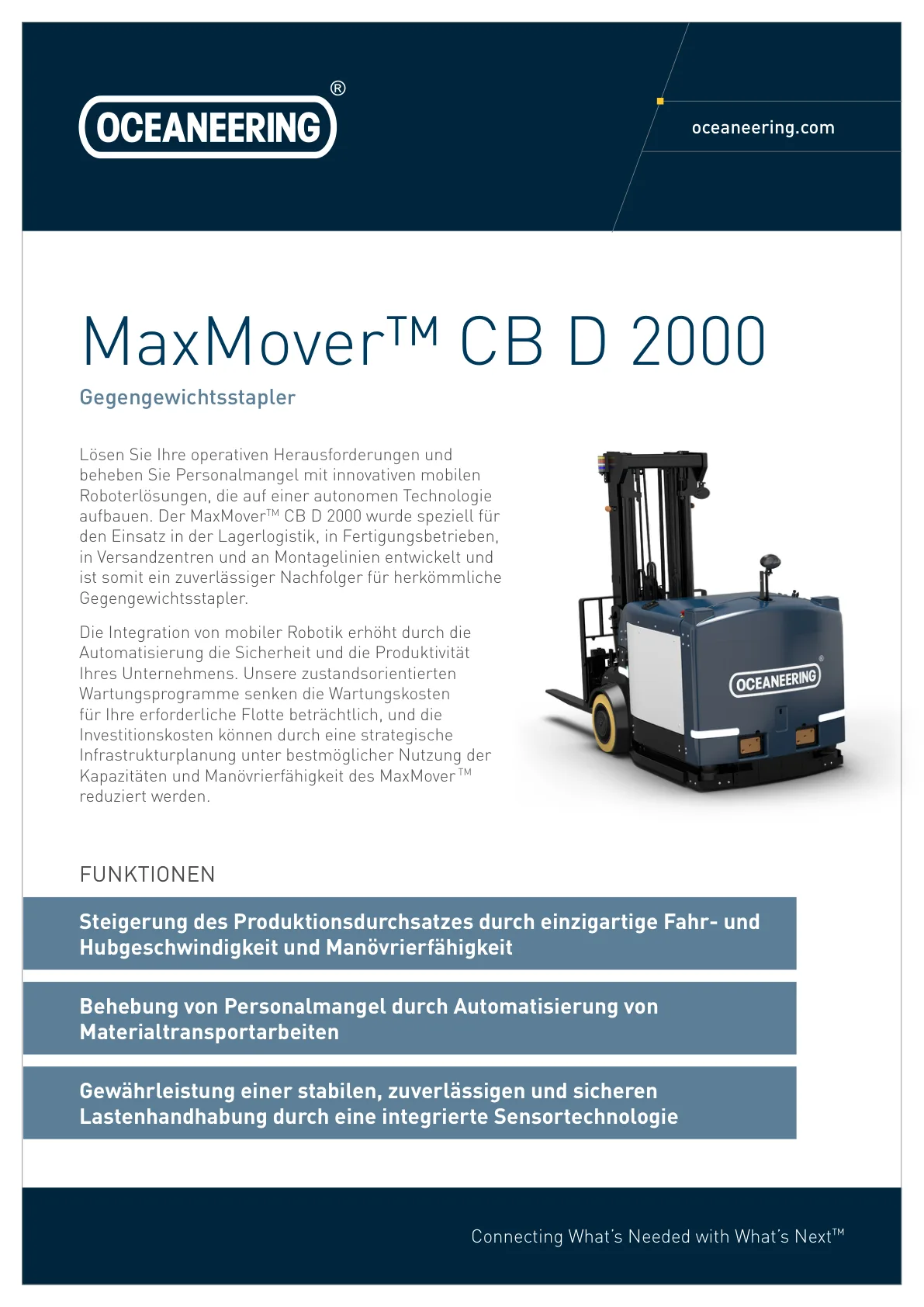 Oceaneering Mobile Robotics MaxMover™ CB D 2000