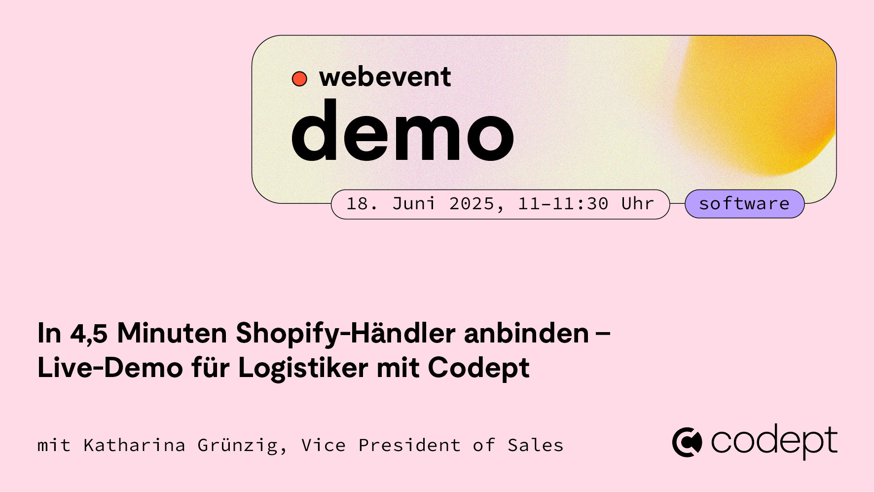 Connect Shopify Merchants in 4.5 Minutes with Codept