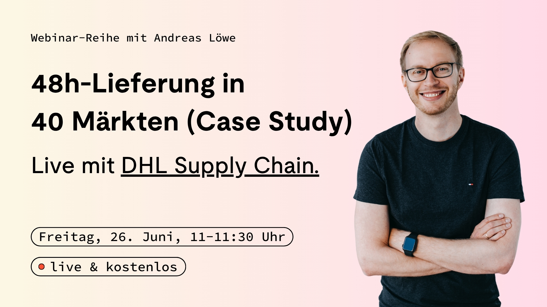 48h-Lieferung in 40 Märkten: Wie das Fulfillment dahinter funktioniert – live Case Study mit DHL Supply Chain
